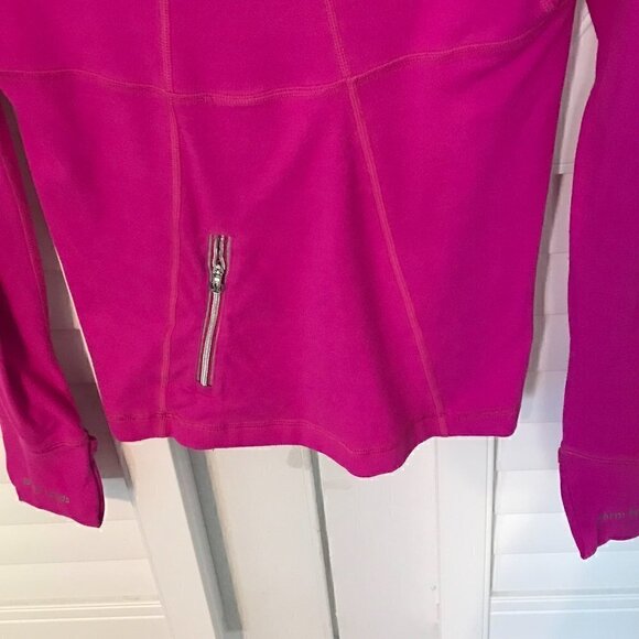 Lululemon fuchsia 1/4 zip athletic long sleeve, 6 - Picture 7 of 11